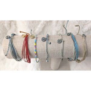 Pura Vida Style Bracelet Lot Cord Friendship Beaded Adjustable Boho Surf